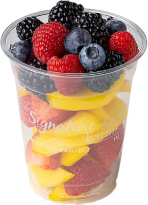 Fresh Cut Berry Cup W/mangos 8oz - 8 OZ - Image 1