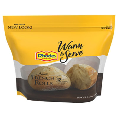 Rhodes Warm & Serve Artisan French Rolls - 6 Count - Image 1