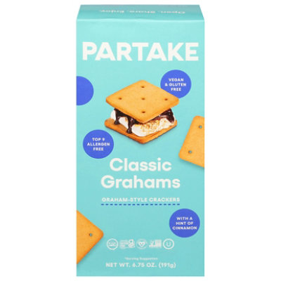 Partake Classic Grahams Crackers - 6.75 Oz - Image 1