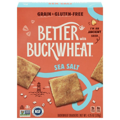 Better With Buckwheat Sea Salt Crackers - 4.25 Oz - Image 1