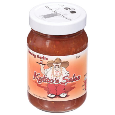 Kylito's  Chunky Garlic Hot Salsa - 16 Oz - Image 1