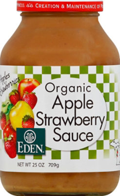 Eden Organic Apple Strawberry Sauce - 25 Oz - Image 2