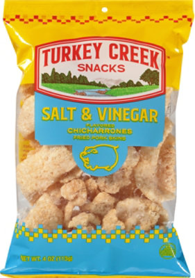 Turkey Creek Salt & Vinegar Flavored Chicharrones - 4 Oz - Image 2