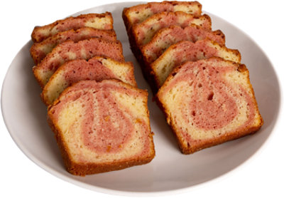 Strawberry Cheese Loaf Cake Sliced Large - EA - Image 1