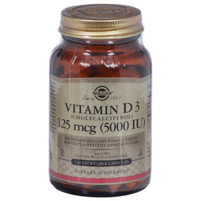 Solgar Vit D3 5000iu 120c - 120 CT - Image 1