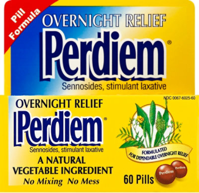 Perdiem Laxative Overnight Relief - 60 CT - Image 2