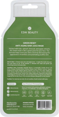 Esw Beauty Mask Green Reset Raw Juice - 0.85 OZ - Image 5