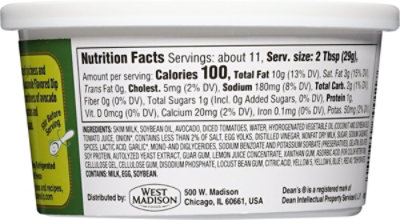 Dean's Guacamole Cantina Dairy Dip - 12 Oz - Image 6