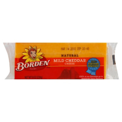 Borden Cheddar Cheese Chunk - 8 OZ - Image 1