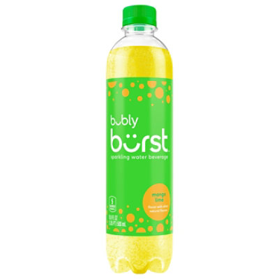 Bubly Burst Mango Lime Sparkling Water Beverage - 16.9 Fl Oz - Image 1