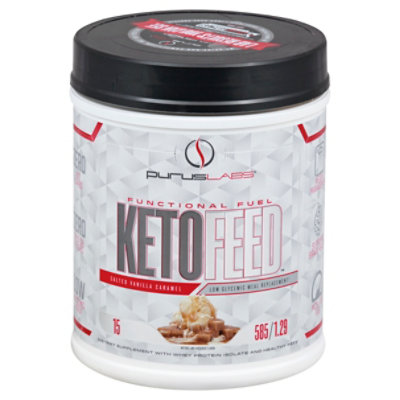 Purus Labs  Ketofeed Salted Vanilla Cream Dietary Supplements - 20.6 Oz - Image 1