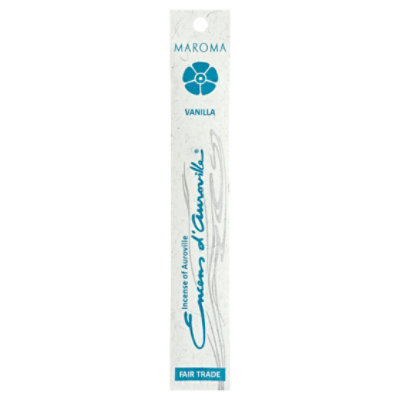 Maroma Incense Of Auroville Vanilla Incense Stick - 10 Each - Image 1