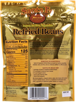 Santa Fe Fat Free Vegetarian Refried Beans - 6 Oz - Image 5