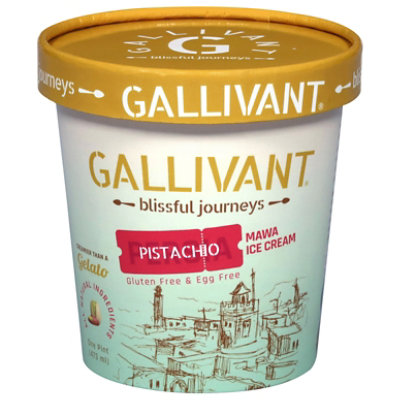 Gallivant Blissful Journeys Ice Cream Mawa Persian Pistachio - 16 OZ - Image 1