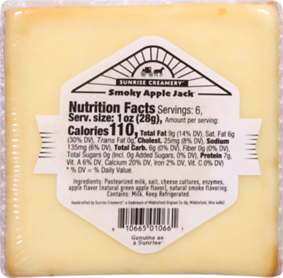 Sunrise Creamery Smokey Apple Jack Cheese - 4.00 OZ - Image 5