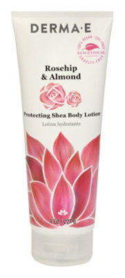 Derma E Rosehip & Almond Protecting Shea Body Lotion - 8 OZ - Image 1