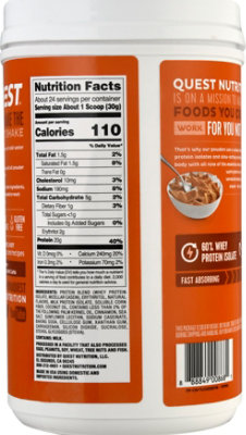 Quest Cinnamon Crunch Milkshake Protein Powder - 25.6 Oz - Image 6