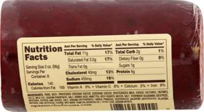 Opas Jalapeno And Cheese Summer Sausage - 16 OZ - Image 6
