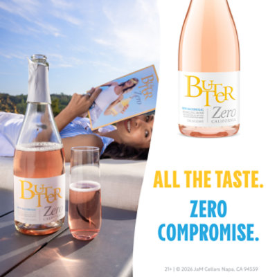 Butter Zero Non-Alcoholic Sparkling Rose - 750 ML - Image 4