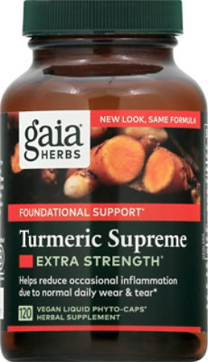 Gaia Turmeric Supreme Extra Strength - 120 CT - Image 2