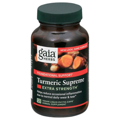 Gaia Turmeric Supreme Extra Strength - 120 CT - Image 1