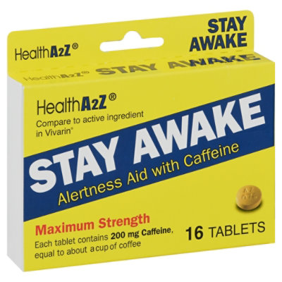 HeathA2Z Stay Awake Tablets - 16 Count - Image 1