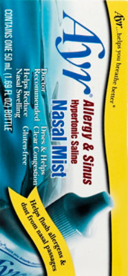 Ayr Allergy & Sinus Hypertonic Saline Nasal Mist - 1.69 OZ - Image 3