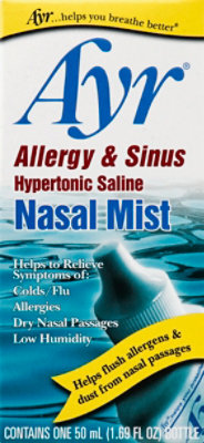 Ayr Allergy & Sinus Hypertonic Saline Nasal Mist - 1.69 OZ - Image 2