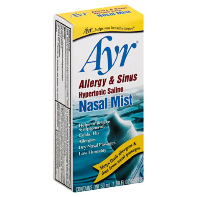Ayr Allergy & Sinus Hypertonic Saline Nasal Mist - 1.69 OZ - Image 1