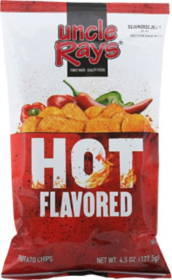 Uncle Ray's Hot Flavored Potato Chips - 4.5 Oz - Image 2