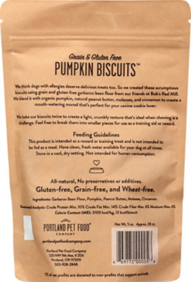 Portland Pet Food Company Pumpkin Biscuit Dog Treat - 5 Oz - Image 5