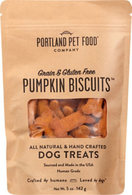 Portland Pet Food Company Pumpkin Biscuit Dog Treat - 5 Oz - Image 2