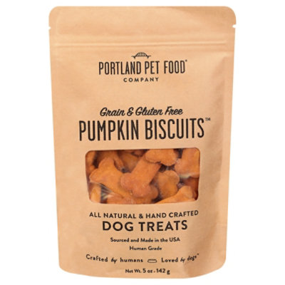 Portland Pet Food Company Pumpkin Biscuit Dog Treat - 5 Oz - Image 1