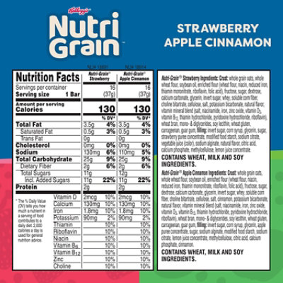 Nutrigrain 2 Flavor Strawberry & Apple - 41.6 OZ - Image 2