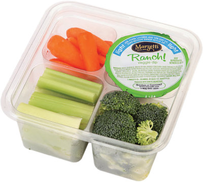 Readymeals Fresh Cut Broccoli Carrot & Celery With Dip - 8 OZ - Image 1