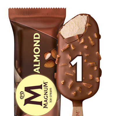 Magnum Belgian Chocolate Almond Vanilla Ice Cream Bar - Each - Image 1