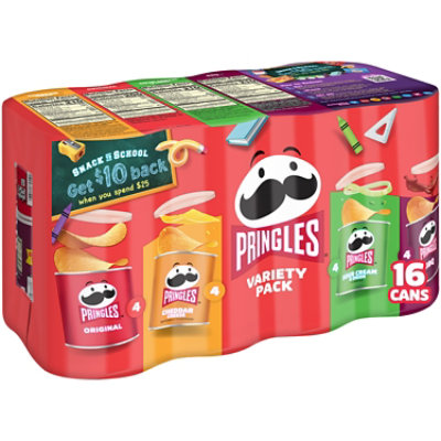 Pringles Variety Pack Potato Crisp  Chips Cup - 16 Count - Image 1