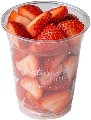 Fresh Cut Strawberry Cup 8 Oz - 8 OZ - Image 1