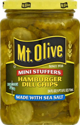 Mt Olive Mini Stuffers Hamburger Chips W/sea Salt - 24 OZ - Image 2