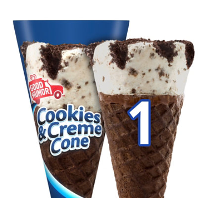 Good Humor Cookies & Crème Ice Cream Cone - Each - Image 1
