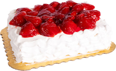 Ms Strawberry Spectacular Cake 1/8 Sheet - EA - Image 1