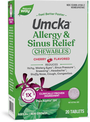 Natures Way Umcka Allergy And Sinus Cherry - 20 CT - Image 1