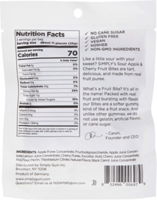 Simply Gum Sour Apple - 1.8 OZ - Image 6