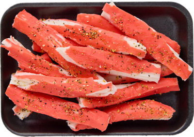 Crab Flakes Imitation Lemon Pepper Seasoned - Lb - Image 1