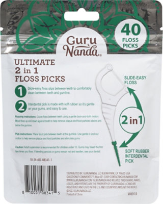 Gurunanda Floss Picks Dental - 40 PC - Image 4