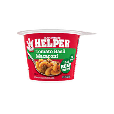 Hamburger Helper Tomato Basil Macaroni Cup Meal Kit - 2 Oz - Image 1