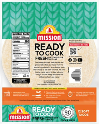 Mission Ready To Cook Tortillas - 18 OZ - Image 5