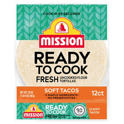 Mission Ready To Cook Tortillas - 18 OZ - Image 1