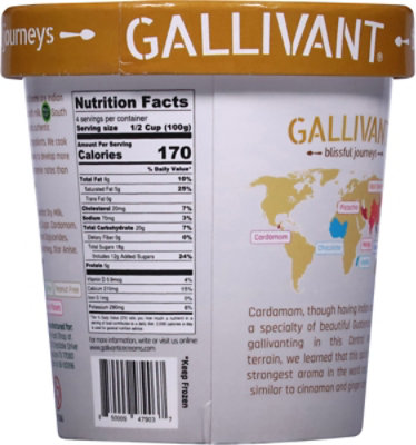 Gallivant Blissful Journeys Ice Cream Mawa Guatemalan Cardamom - 16 OZ - Image 5