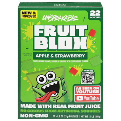 Fruitblox Snacks Fruit Apple Strawberry - 17.6 OZ - Image 1